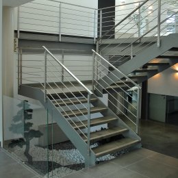 SCALA METALLO E VETRO